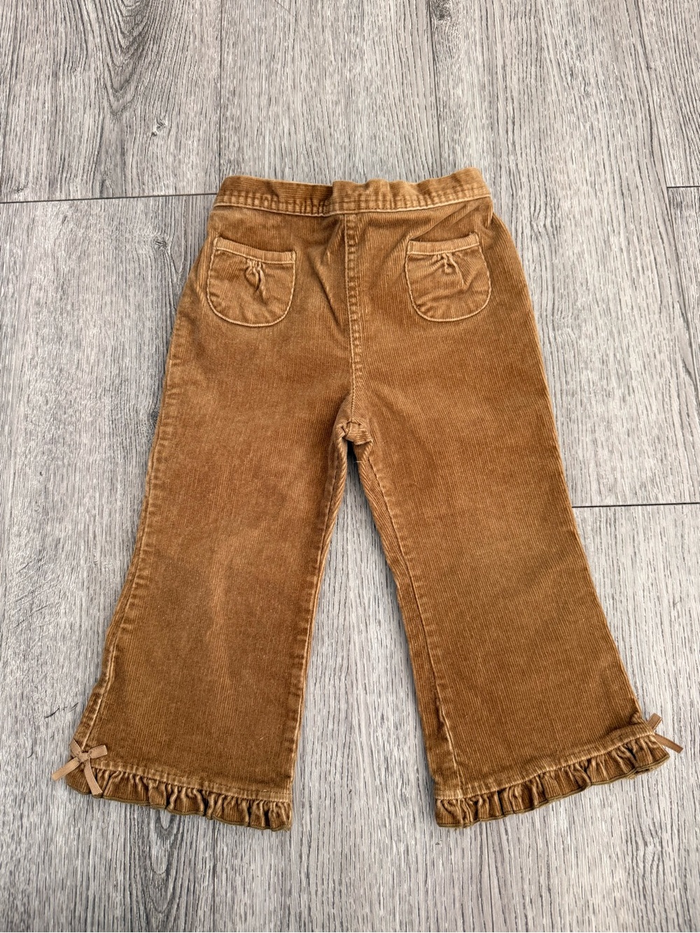 Vintage The Children's Place Corduroy Ruffle Hem Pants size 24 month